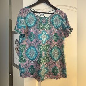 Talbots Multicolor Paisley Blouse